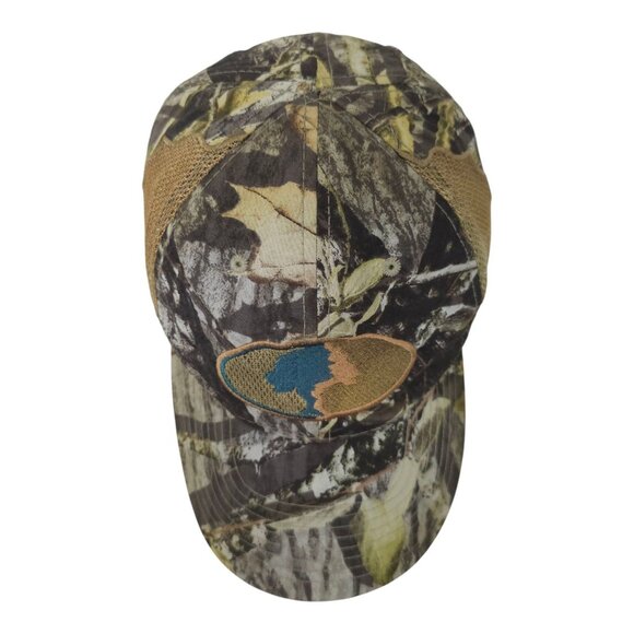 Mossy Oak Mesh Strapback Cap Hat Embroidered Logo Patch Baseball Trucker Hunter - Picture 6 of 14